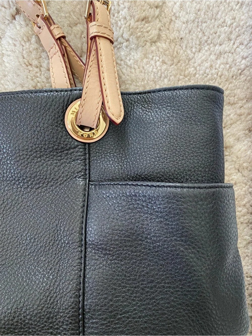 Michael Kors Black Leather Bag